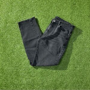 H&M Men’s Faded Straight Fit Black Denim Jeans